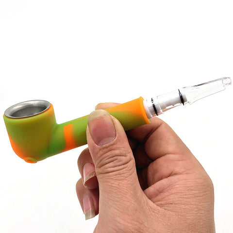 Silicone Smoking Pipe with Filter