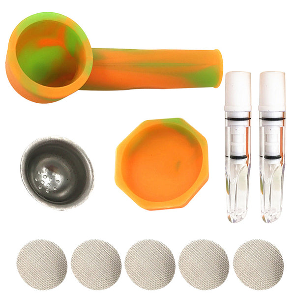 Silicone Smoking Pipe with Filter